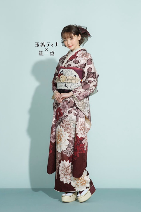 玉城ティナ　振袖のみ仕立て付き 玉城ティナ × 紅一点 | たちばな