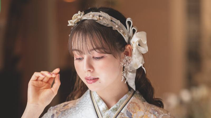 成人式 髪飾り リボン