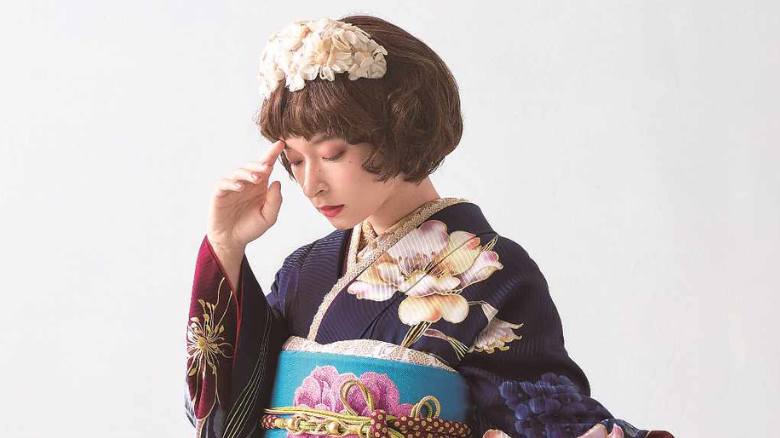 成人式 ボブに似合う髪飾り