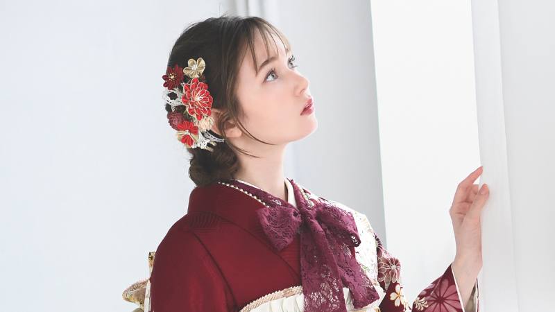 成人式 髪飾り つまみ細工