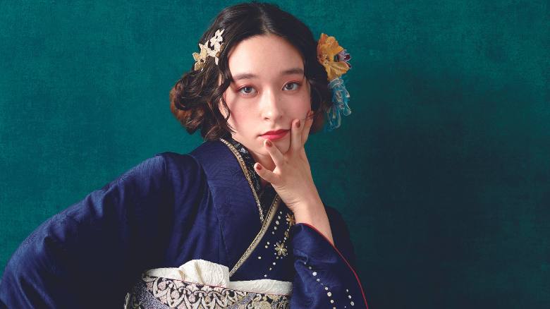 成人式 ボブに似合う髪飾り