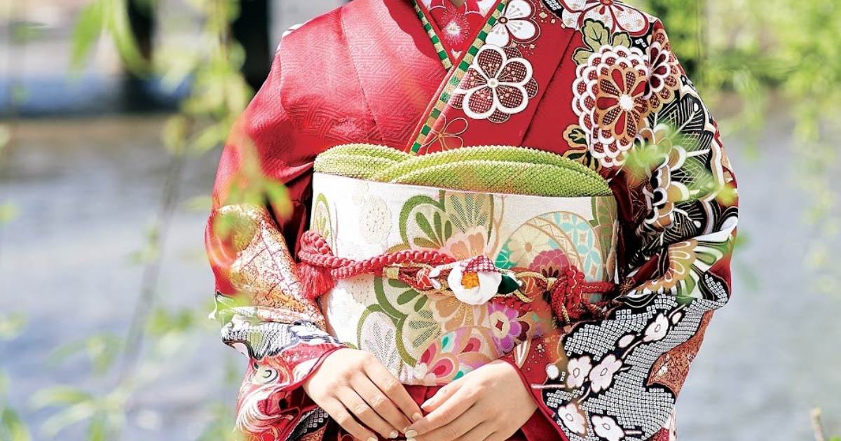 成人式の帯結び