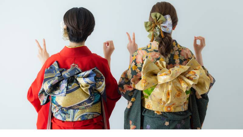 成人式の帯結び