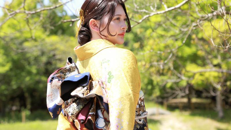 成人式の帯結び