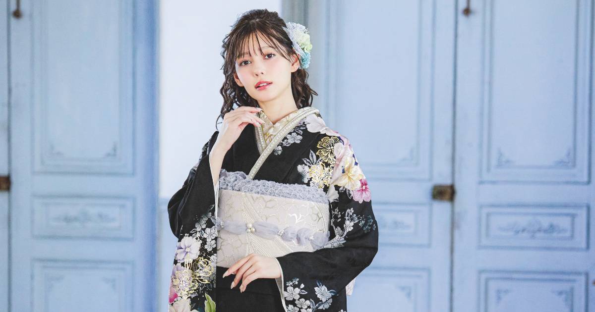 振袖でトイレに行く