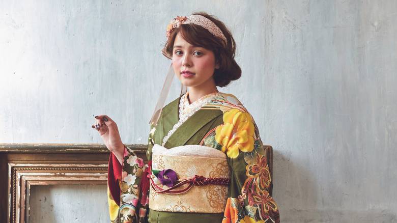 振袖に合うショートヘアアレンジ