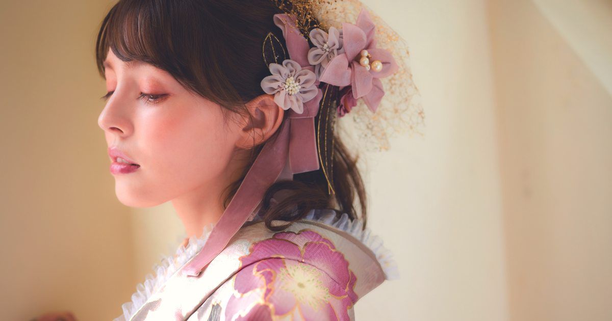 振袖に合うショートヘアアレンジ