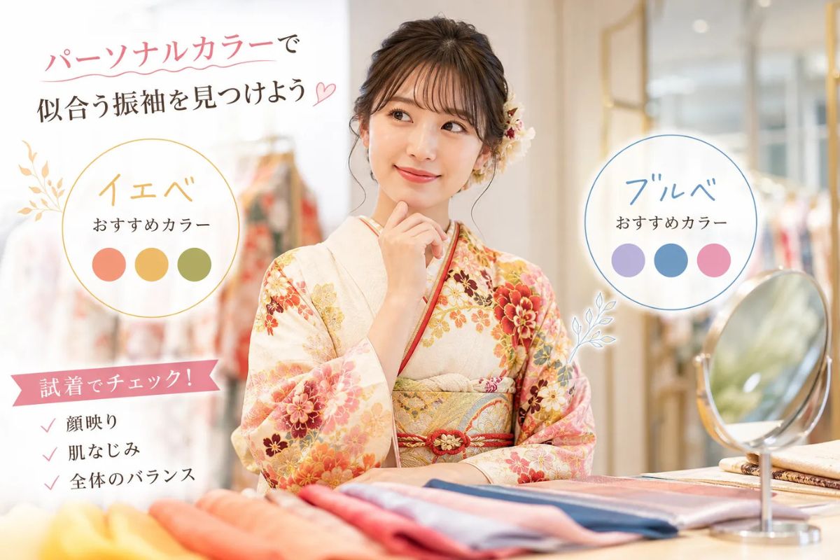 振袖の色選び方はパーソナルカラーで決まる