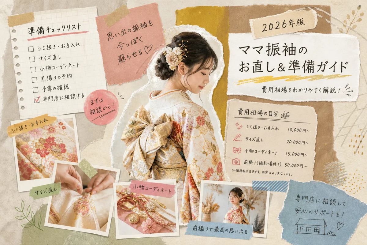 ママ振袖アレンジのコツと費用