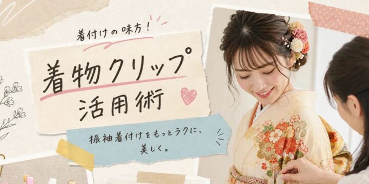 振袖着付けに役立つ着物クリップの種類と活用述