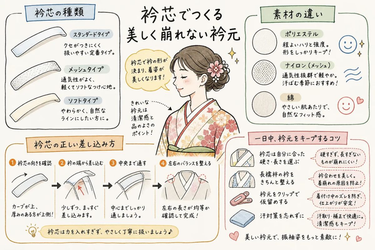 振袖の衿芯とは？