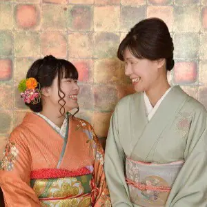 振袖前撮り家族撮影母娘写真