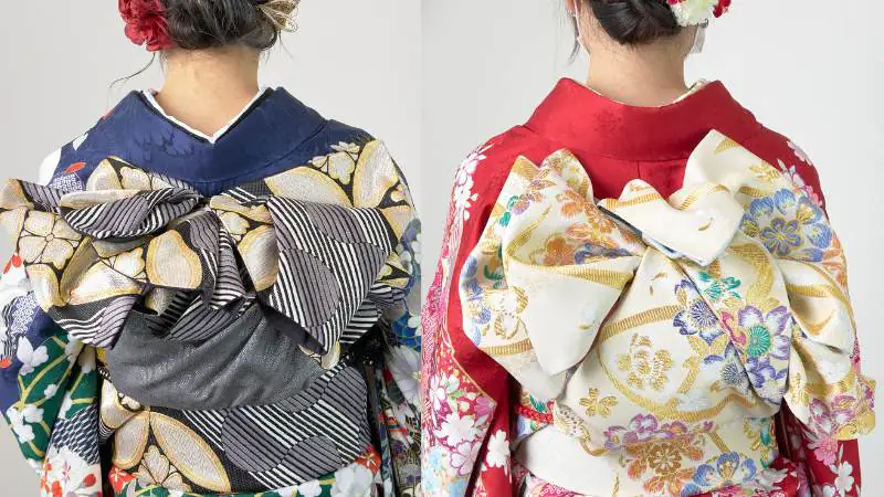 成人式の帯結び