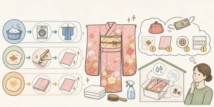 振袖のクリーニングにかかる料金と期間